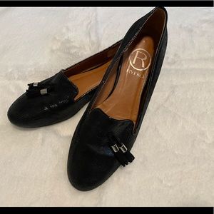 NWOT leather black flats 🥿